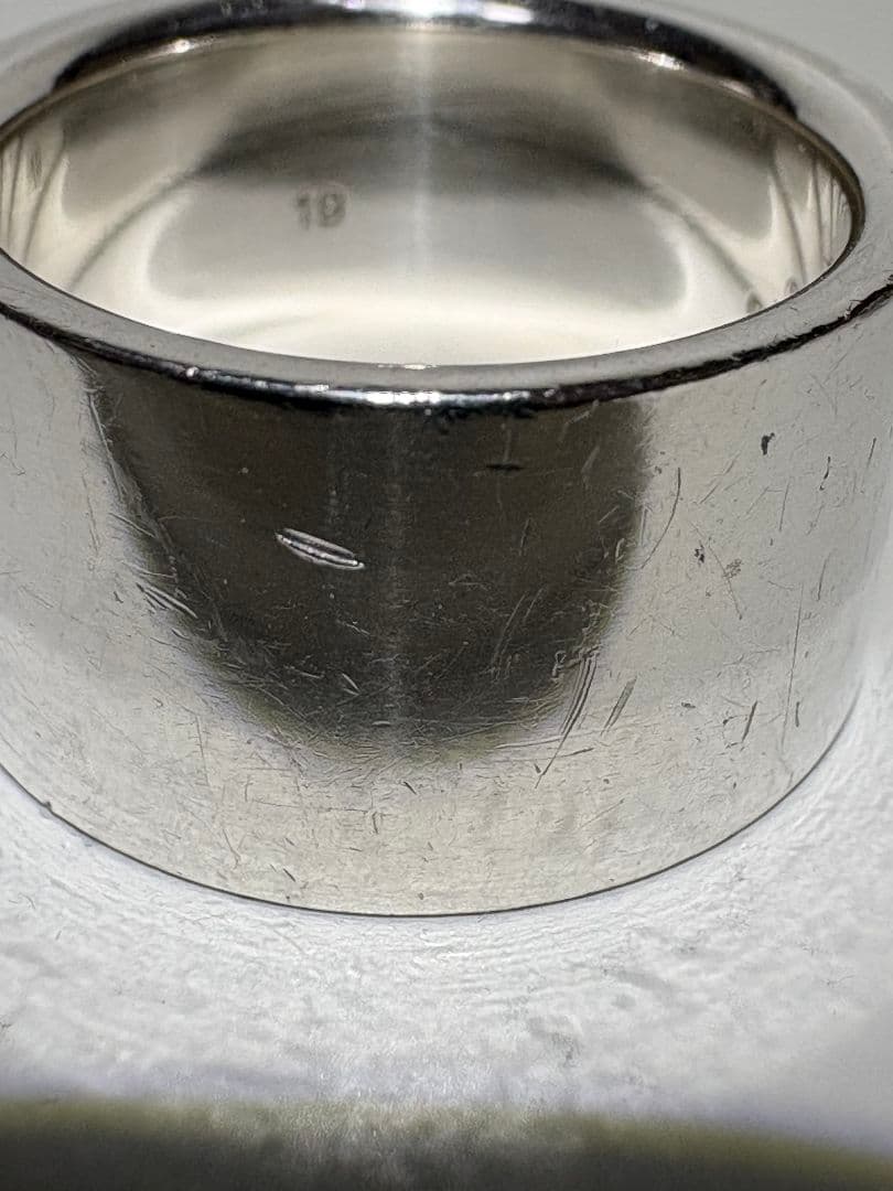 GUCCI ヴィンテージロゴリング 刻印サイズ19号【箱/ポーチ付】