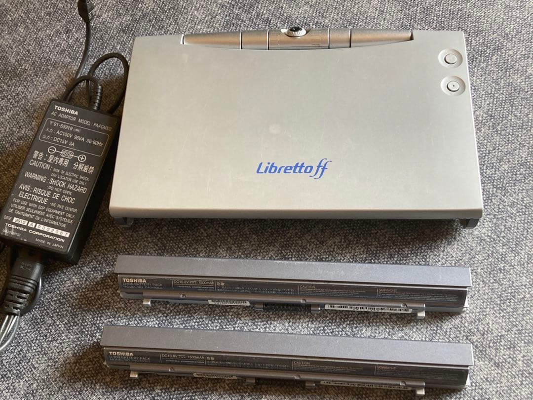 東芝 Libretto ff （ジャンク品）バッテリー予備付