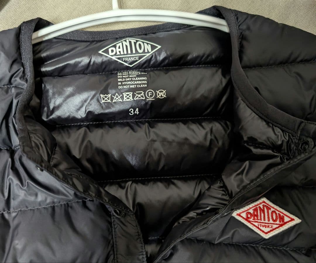 ビームス購入☆DANTON☆ダントン☆インナー☆ダウンジャケット☆黒☆34♪