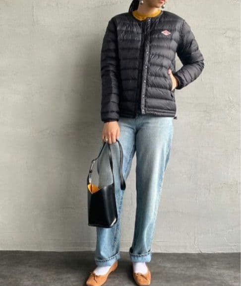 ビームス購入☆DANTON☆ダントン☆インナー☆ダウンジャケット☆黒☆34♪