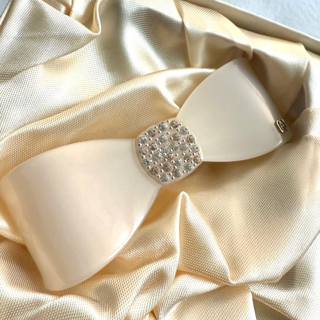 アレクサンドルドゥパリ キティ リボン ビジュー バレッタ