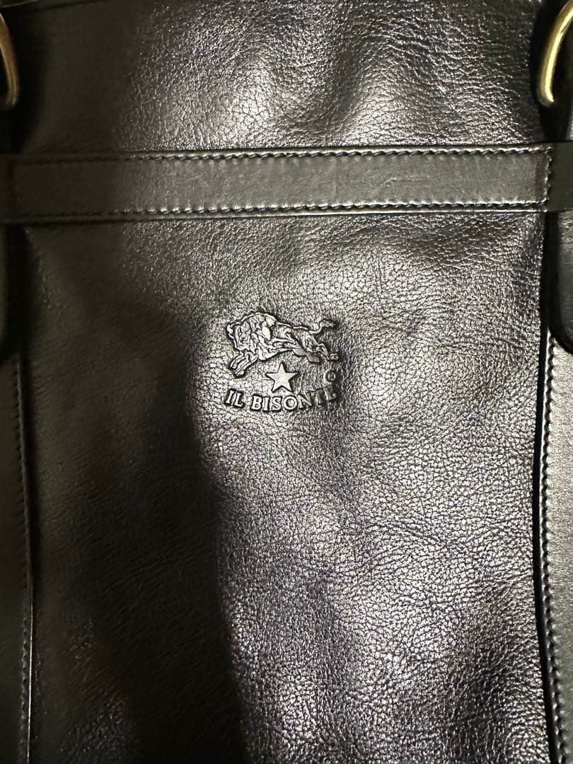 【メッツ】【美品】ILBISONTE イルビゾンテ レザー ブラック