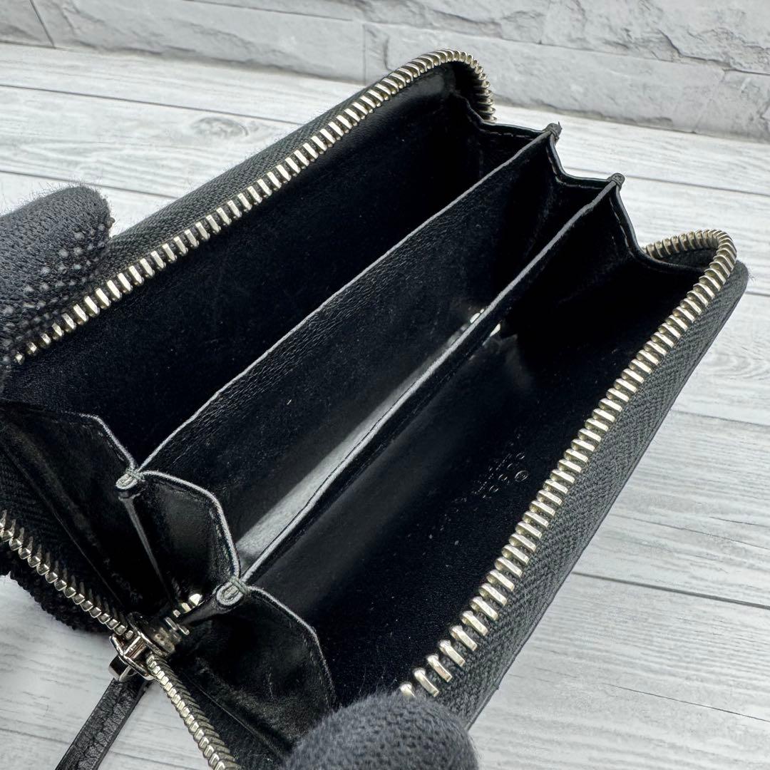 【美品】GUCCI ケース ディアマンテ　レザー ブラック