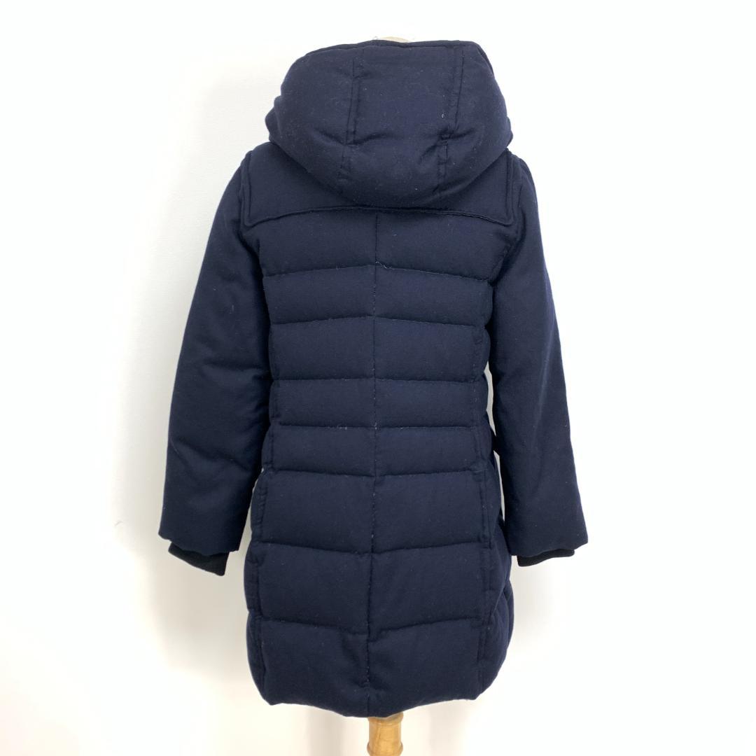 A7039 アンタイトル ダウンジャケット コート ロング ダッフル 紺 42
