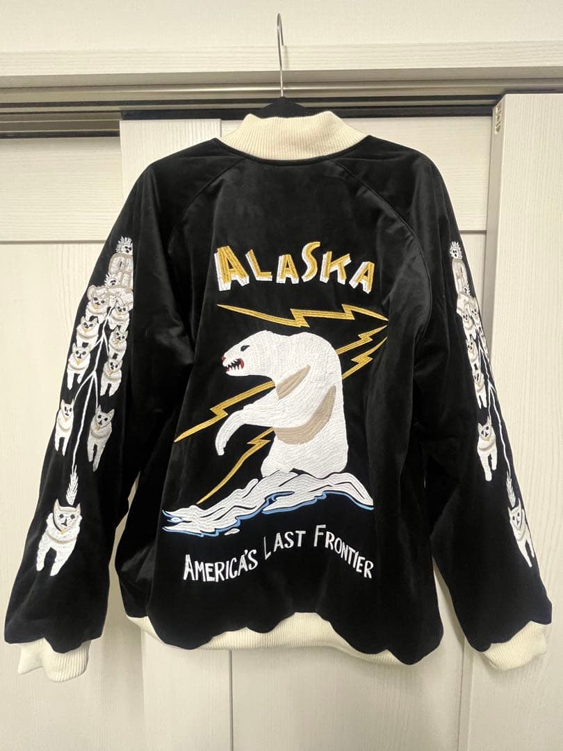 最終値下げ‼️【タグ付き】別珍　スカジャン アラスカ　HOUSTON