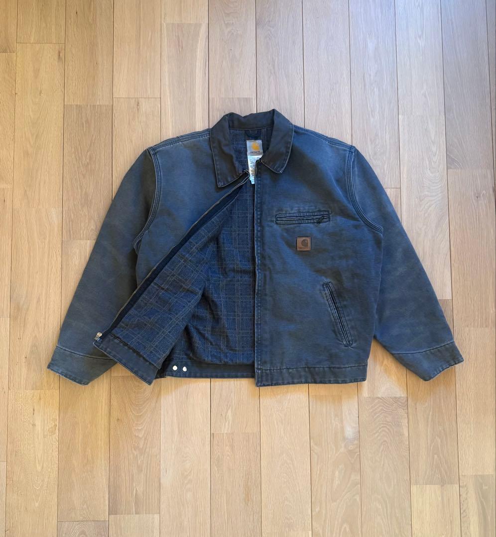 Carharttデトロイトジャケット J97 PTL 黒襟 M