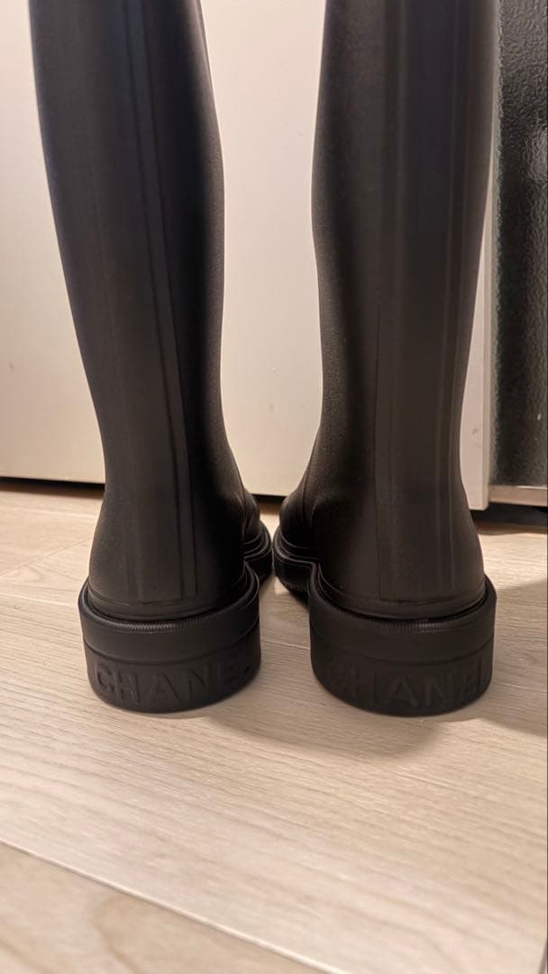 CHANEL ブラック ロングブーツ 35（EU）