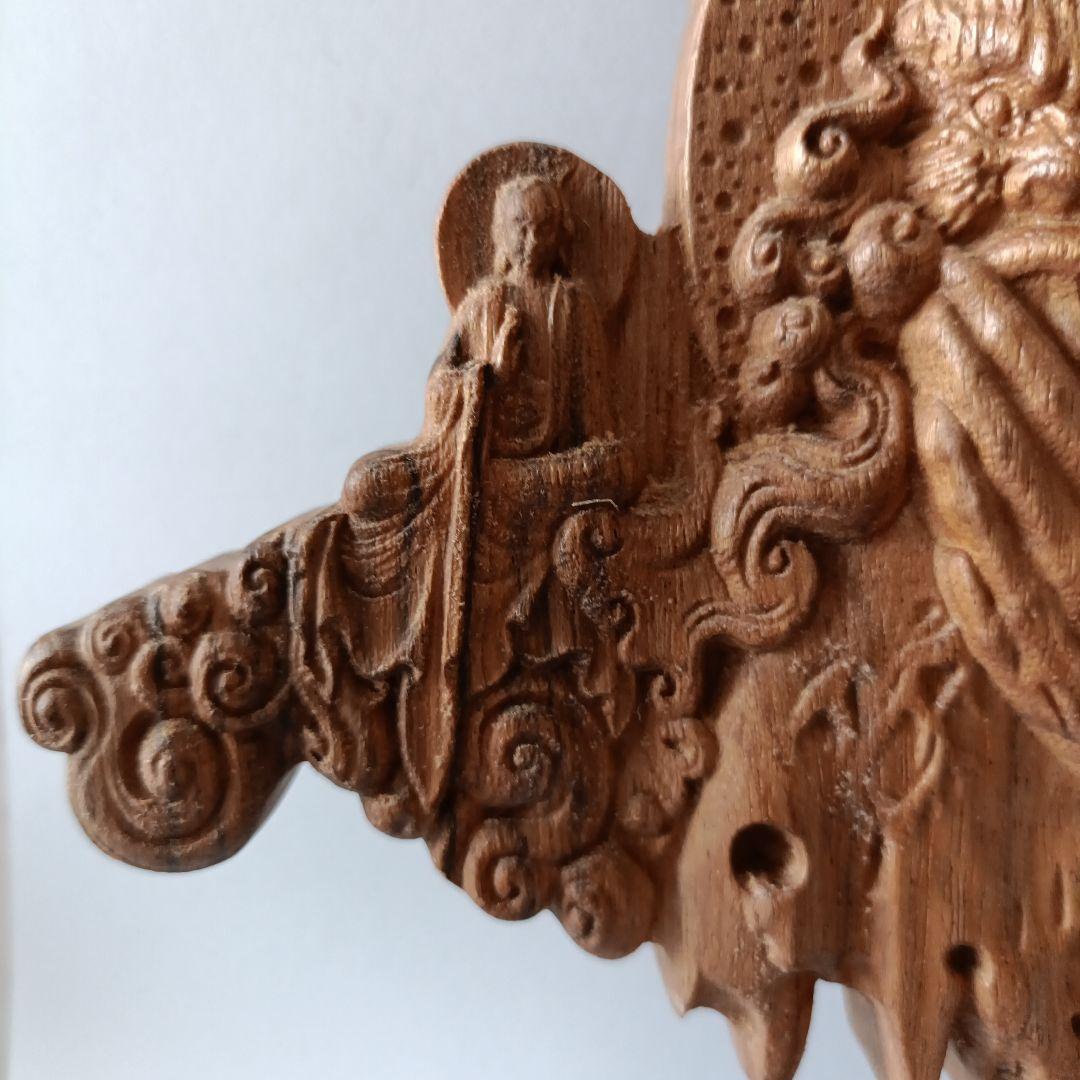 観音菩薩　木彫り　釈迦如来　仏像　置物