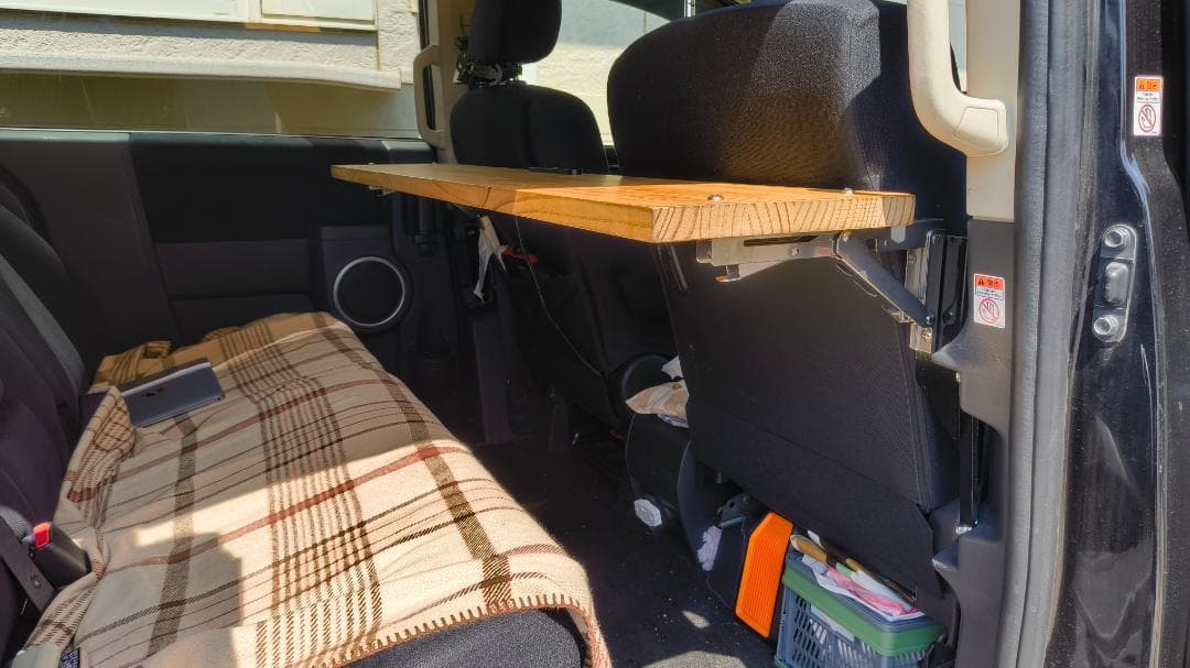 [デリカD5専用] 折り畳み2ndシートテーブルALLセット（前期・後期対応）