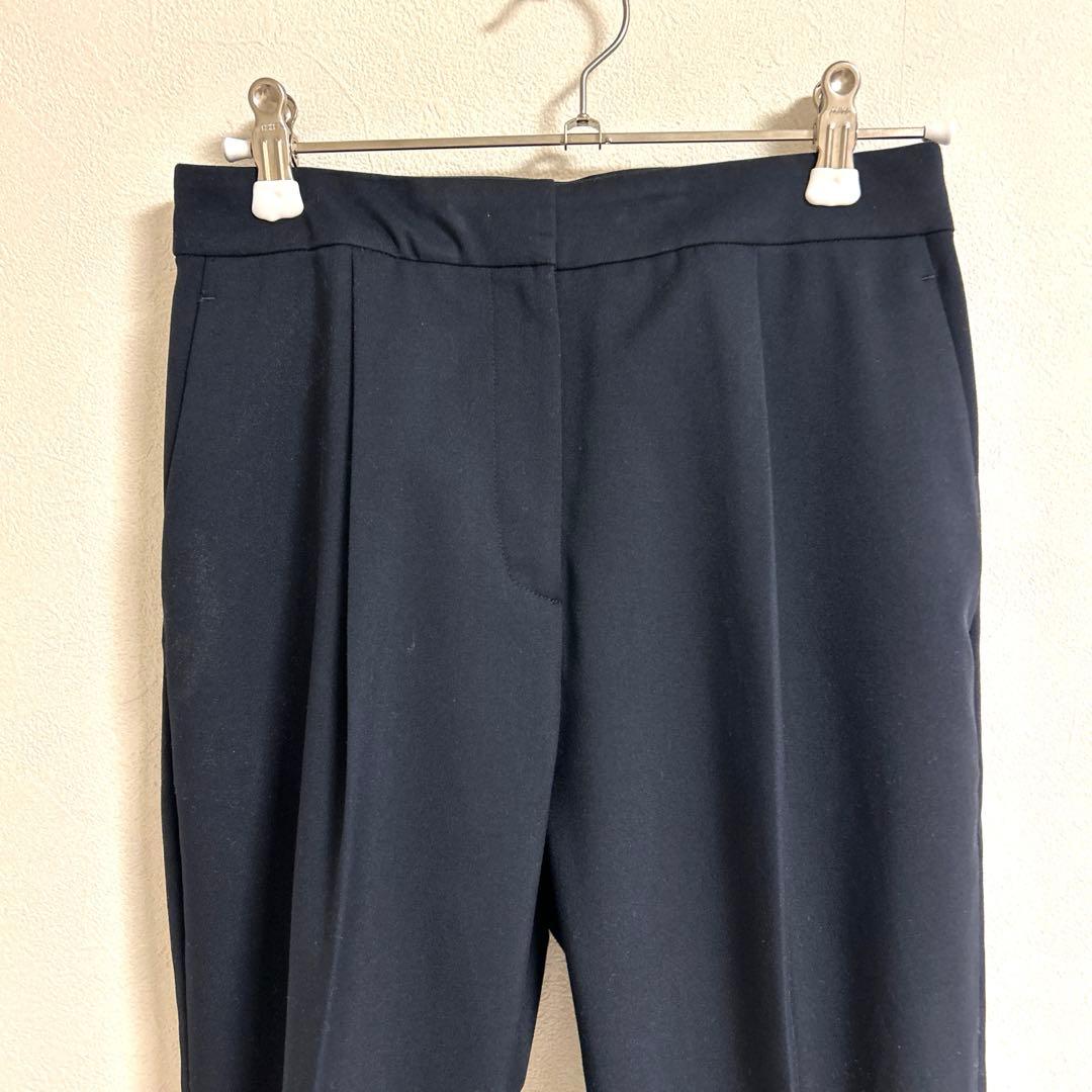 上下セットicb ノーカラージャケット　テーパードパンツ サイズ0 ネイビー