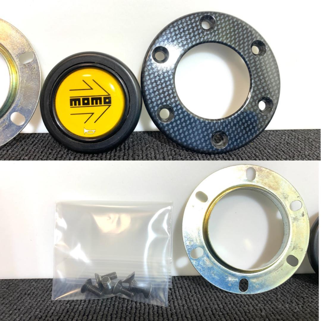 モモ スポーツ ステアリング 34パイ 当時物 92年製 ホーンボタン・ネジ付き