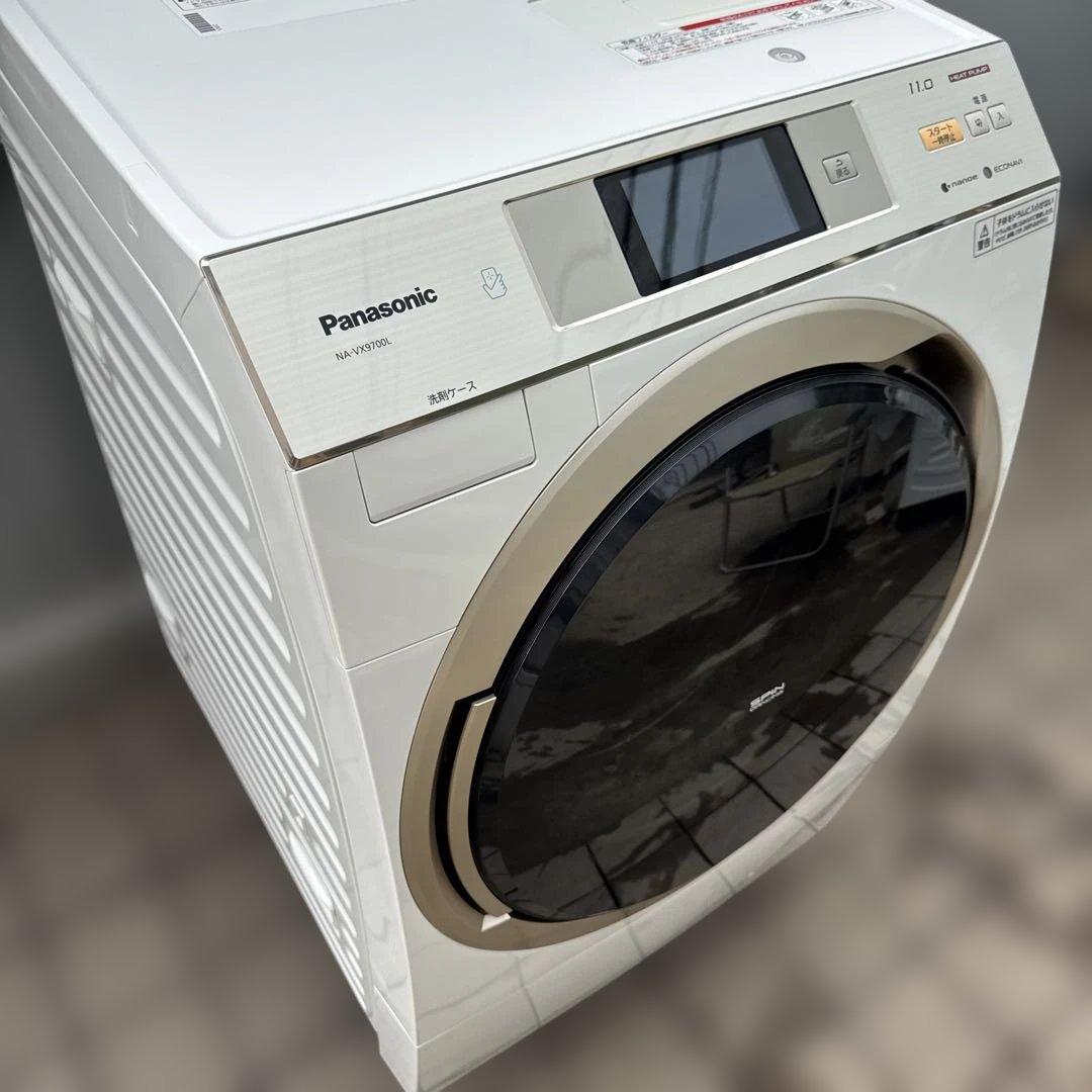送料込 Panasonic ドラム式洗濯乾燥機11kg/6kg インテリアドラム