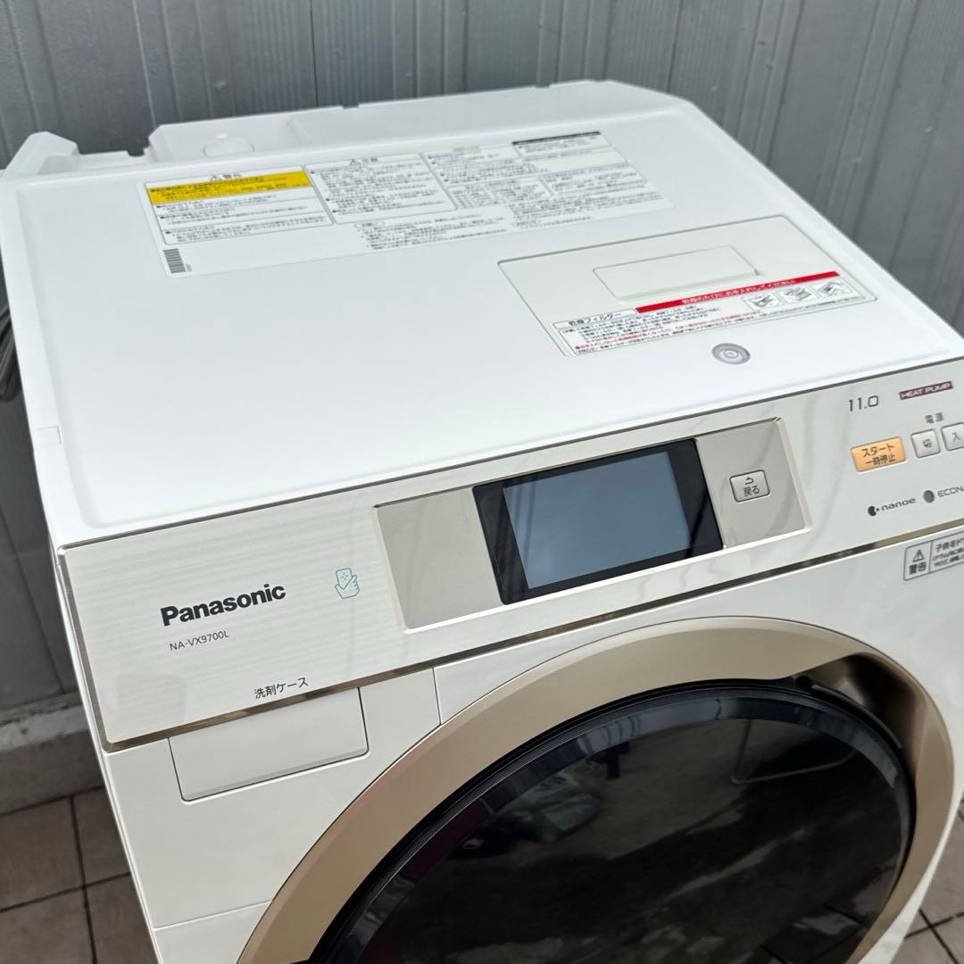 送料込 Panasonic ドラム式洗濯乾燥機11kg/6kg インテリアドラム
