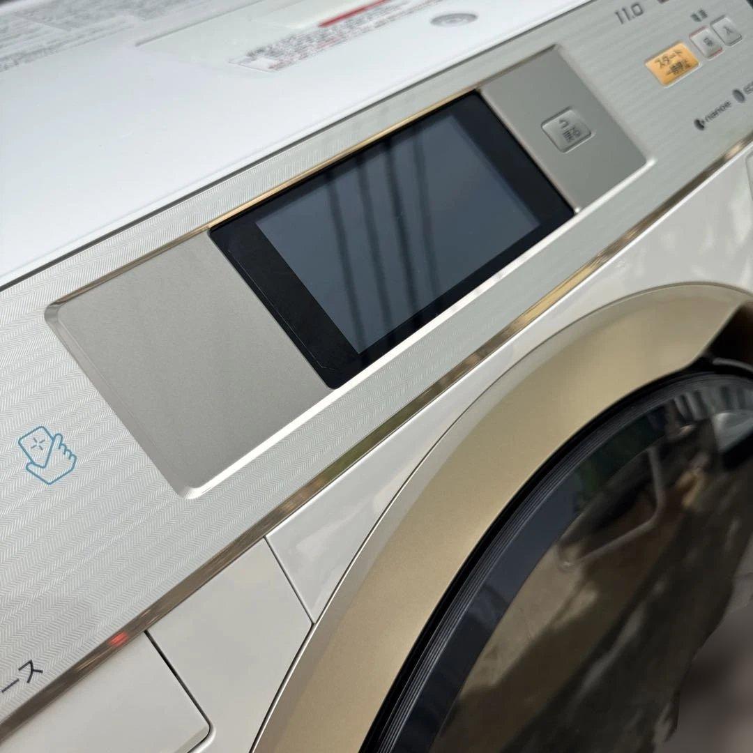 送料込 Panasonic ドラム式洗濯乾燥機11kg/6kg インテリアドラム