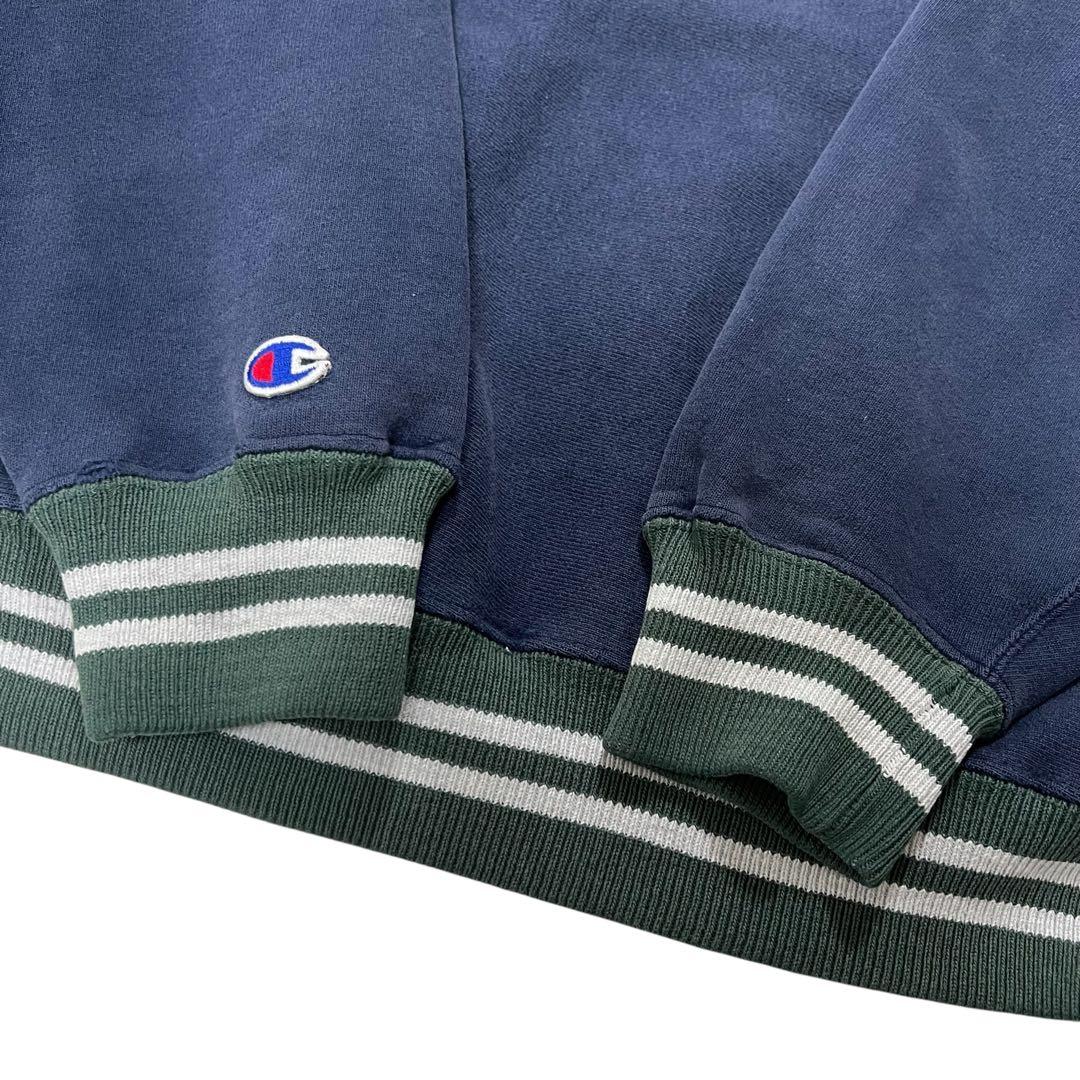USA製 チャンピオン リバースウィーブ パーカー L ネイビー 90s刺繍タグ