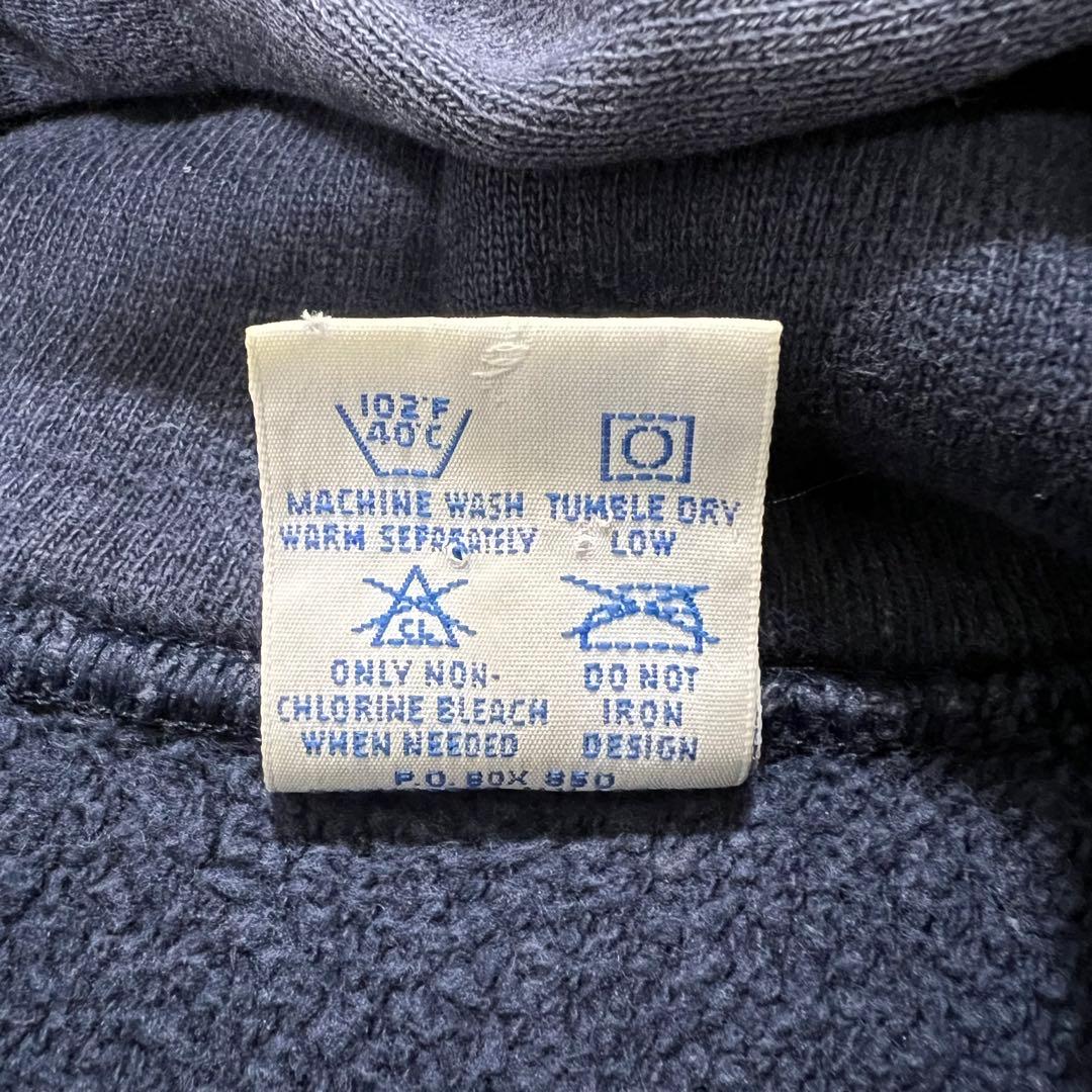 USA製 チャンピオン リバースウィーブ パーカー L ネイビー 90s刺繍タグ