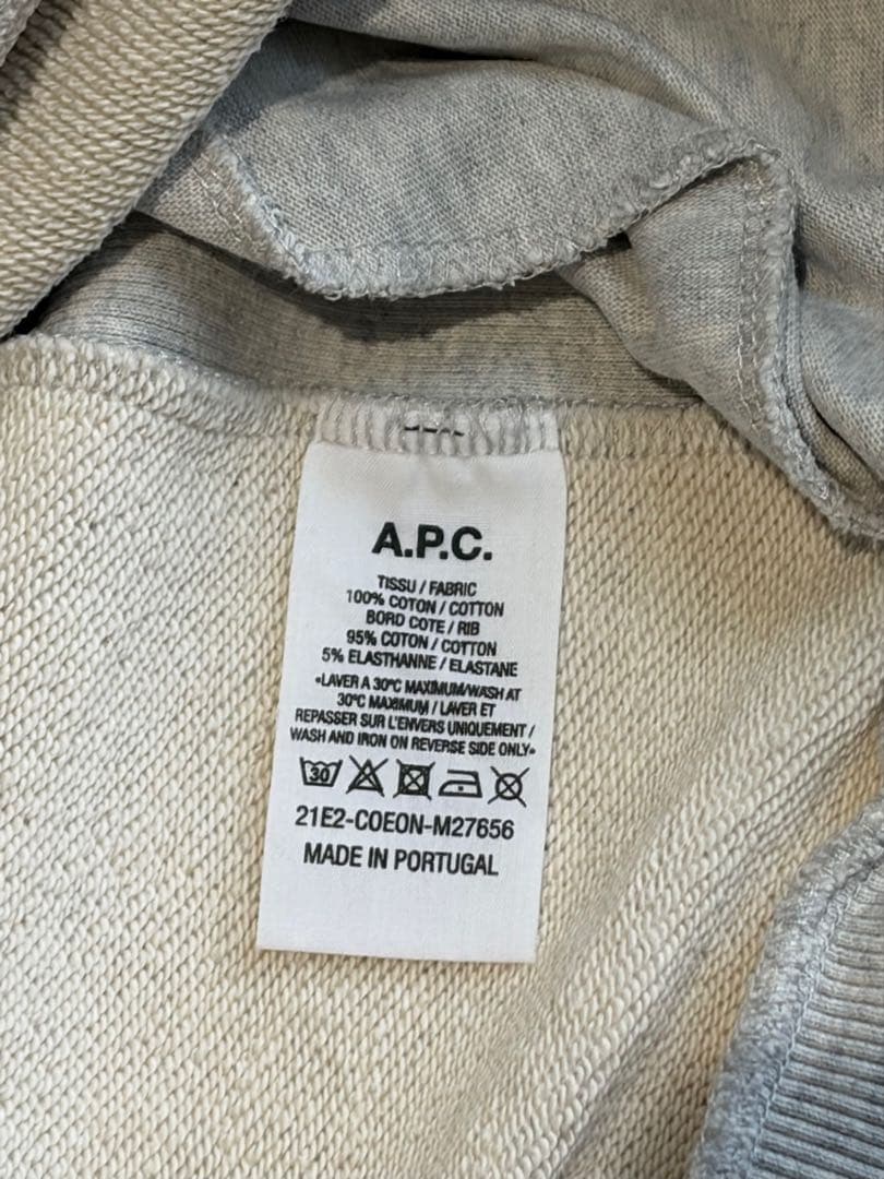 A.P.C. sacai グレー スウェット Mサイズ