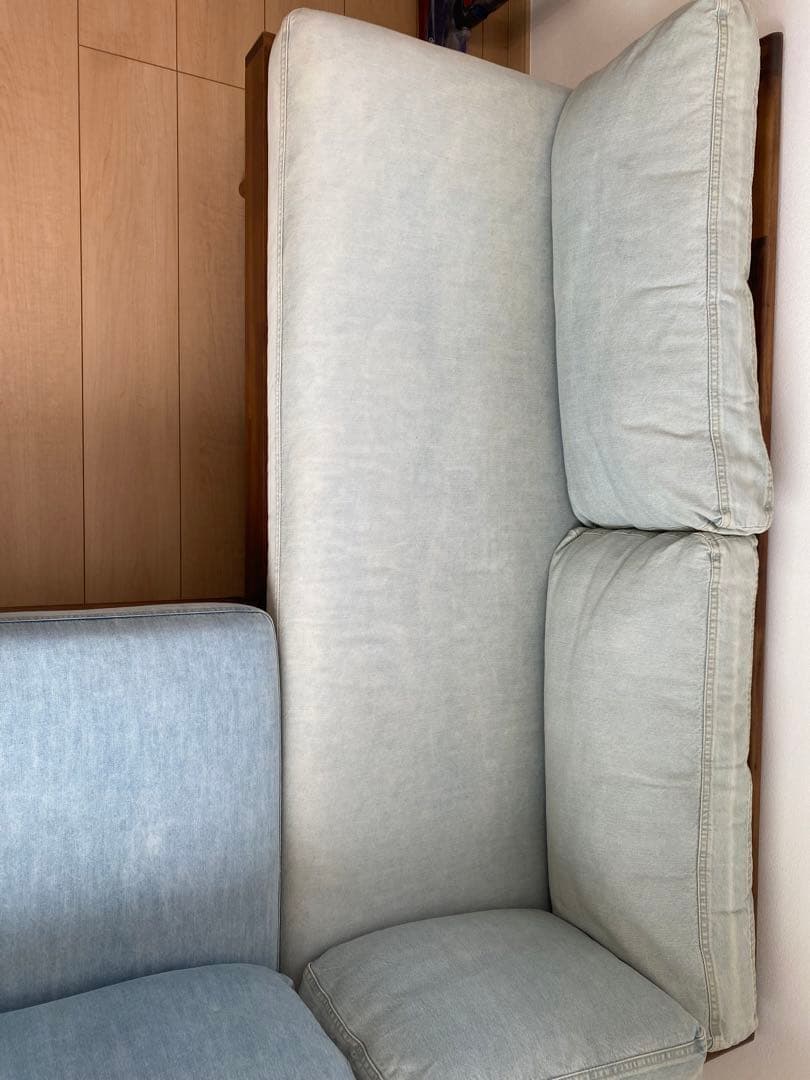 【引取限定】(値下げ済) デニムソファ L字型 Unico Swella