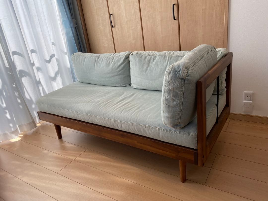 【引取限定】(値下げ済) デニムソファ L字型 Unico Swella