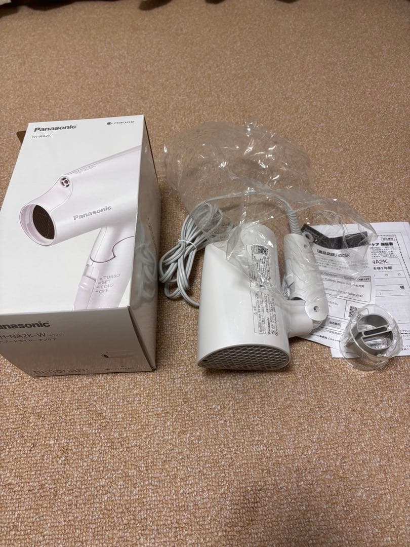 Panasonic EH-NA2K-W ヘアドライヤー ナノケア