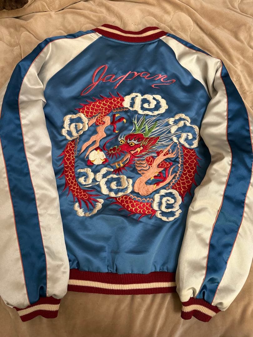 美品 テーラー東洋 ２面用 龍 日本限定 スカジャン vintage サテン