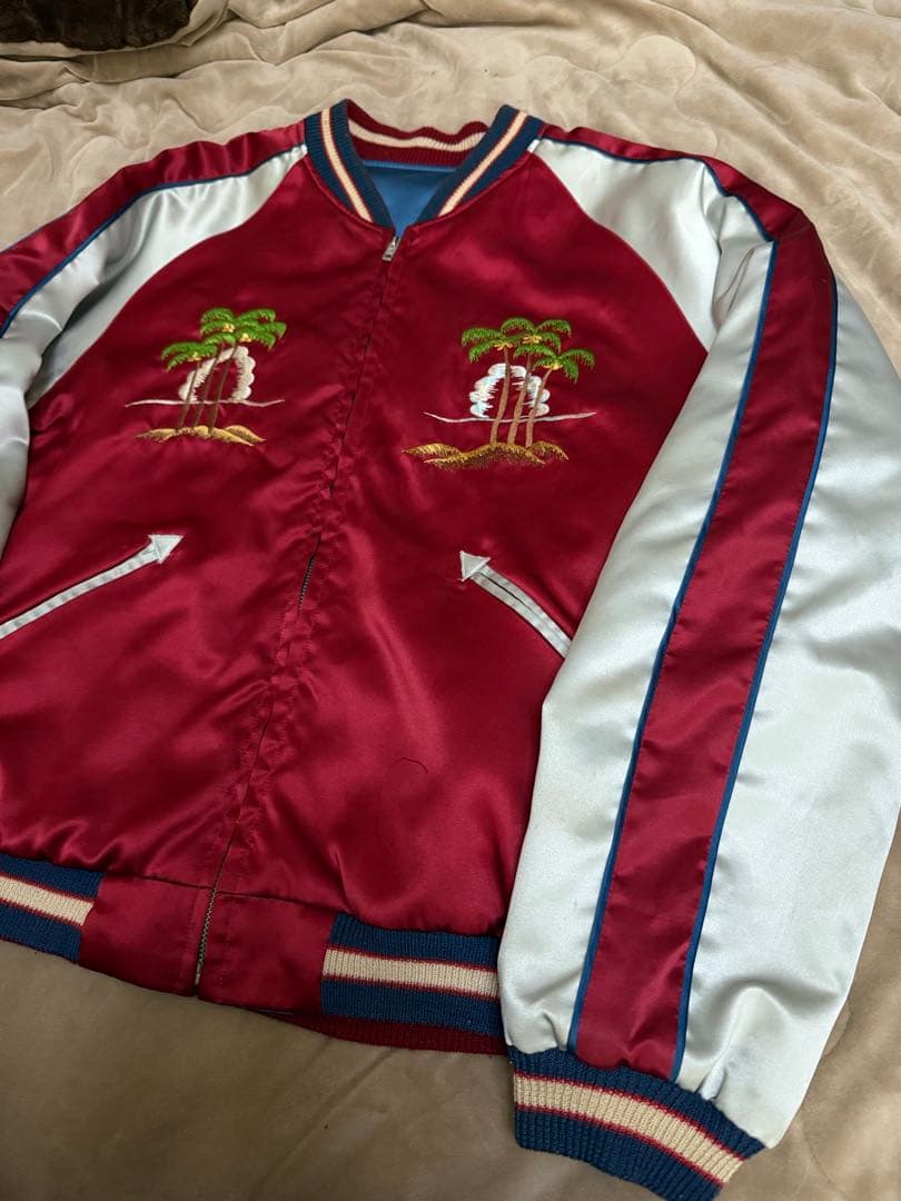 美品 テーラー東洋 ２面用 龍 日本限定 スカジャン vintage サテン