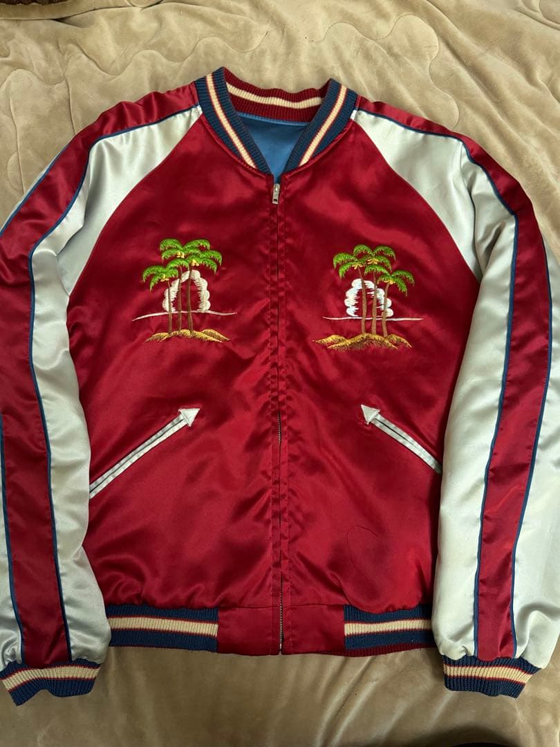 美品 テーラー東洋 ２面用 龍 日本限定 スカジャン vintage サテン