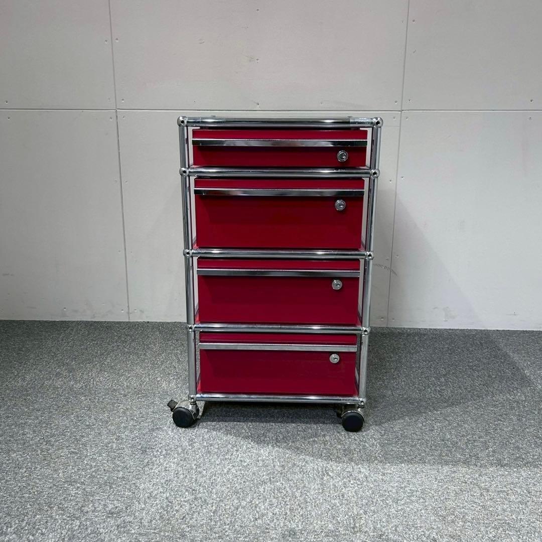 【希少】USM Haller ハラー ワゴン ルビーレッド