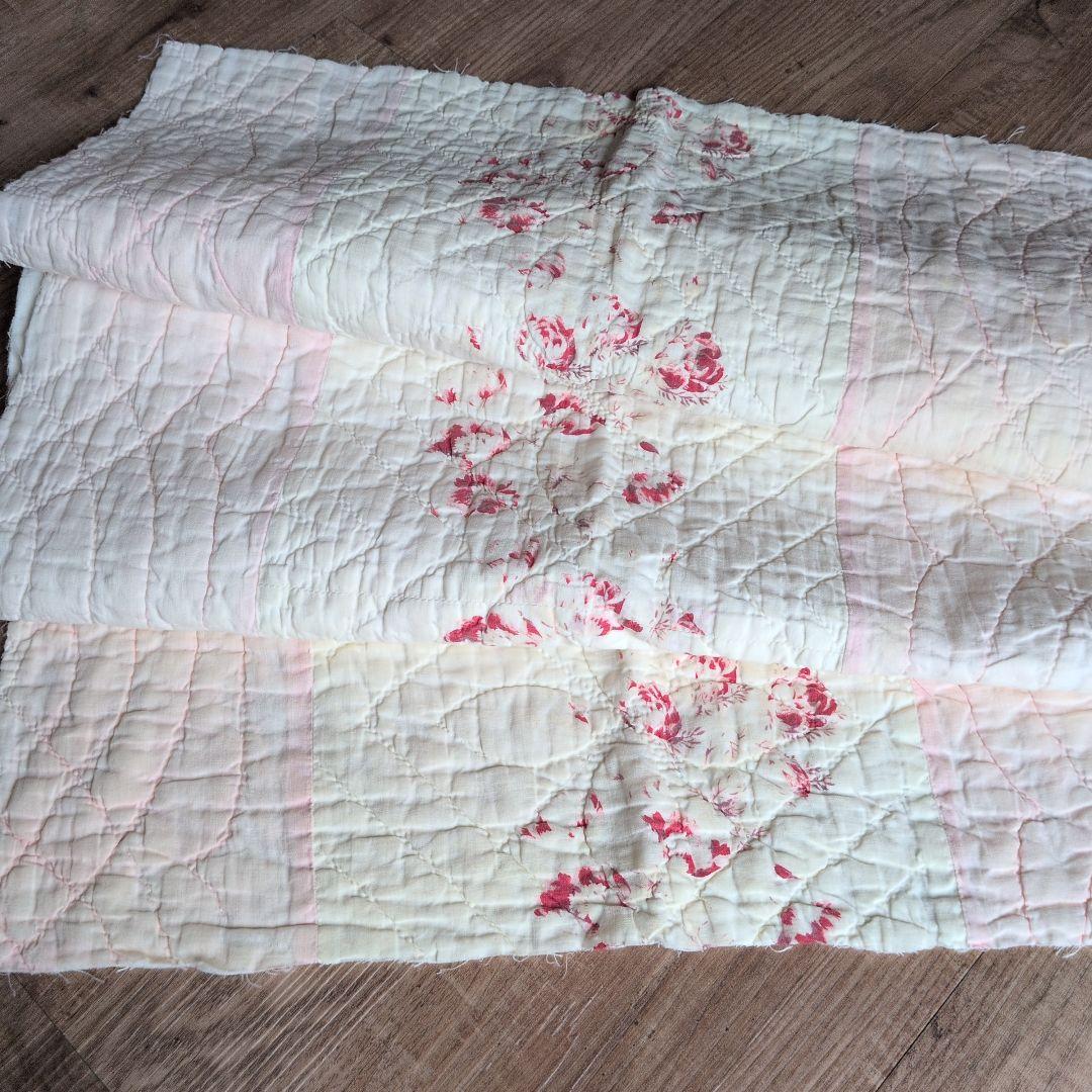 イギリスアンティーク ダーラムキルト 103㎝×45㎝