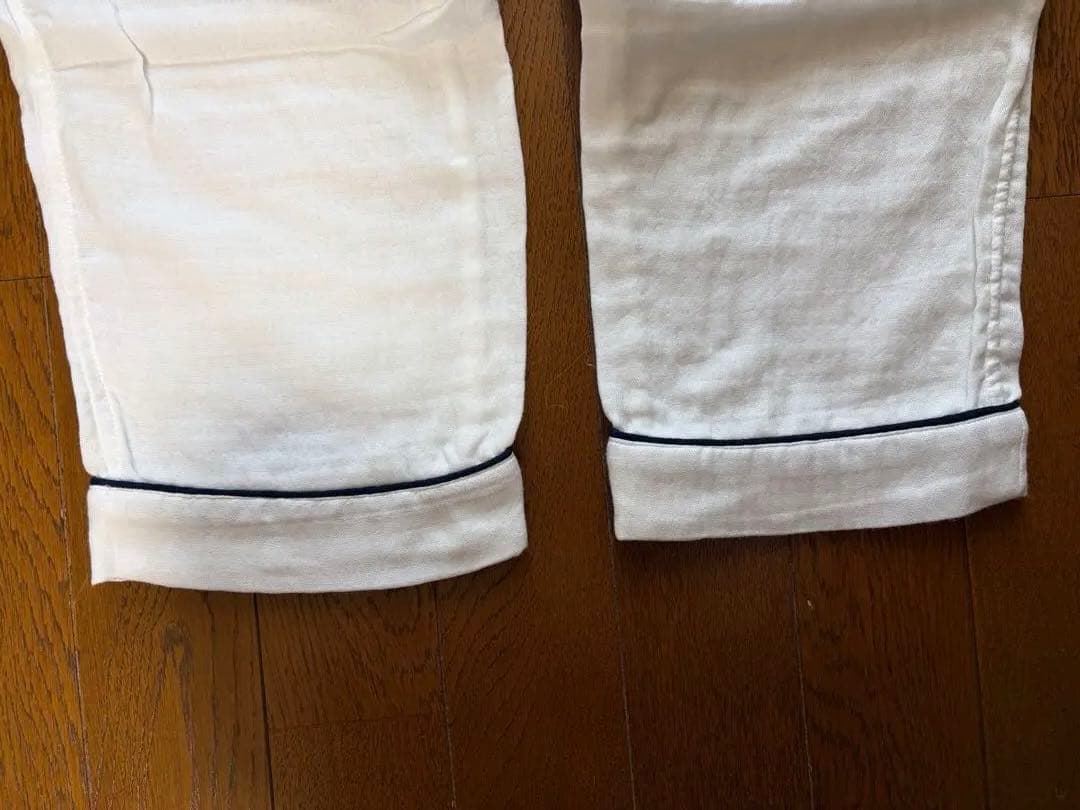 ウチノ　マシュマロガーゼ　パイピングパジャマ Sサイズ