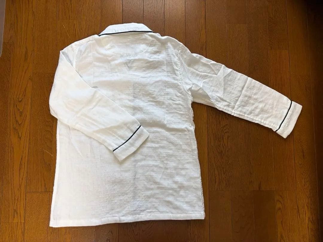 ウチノ　マシュマロガーゼ　パイピングパジャマ Sサイズ