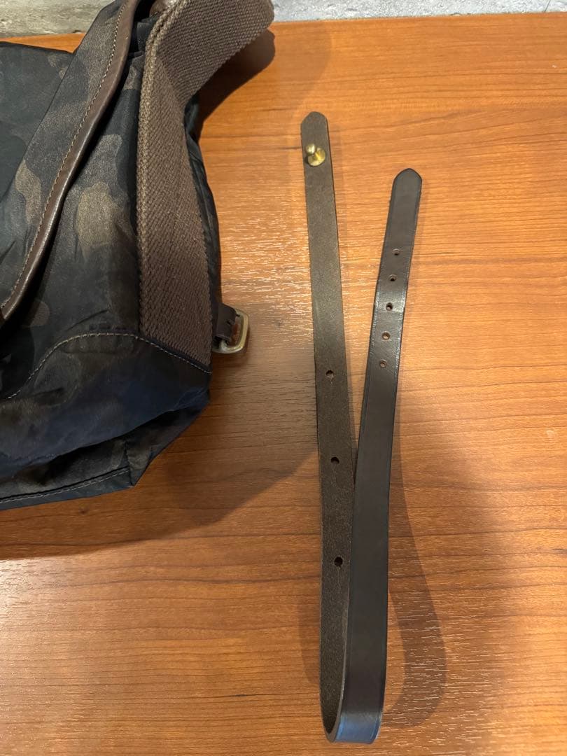 フェリージ ビームス別注 カモフラ メッセンジャーバッグ