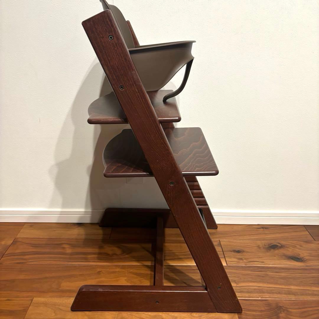 ストッケ トリップトラップ ウォールナット 廃盤カラー S/N4 ベビーセット付