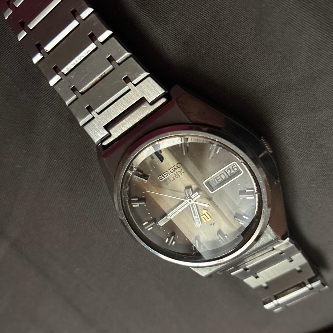 美品 70年代 セイコー エルニクス ELNIX 電磁テンプ 0703