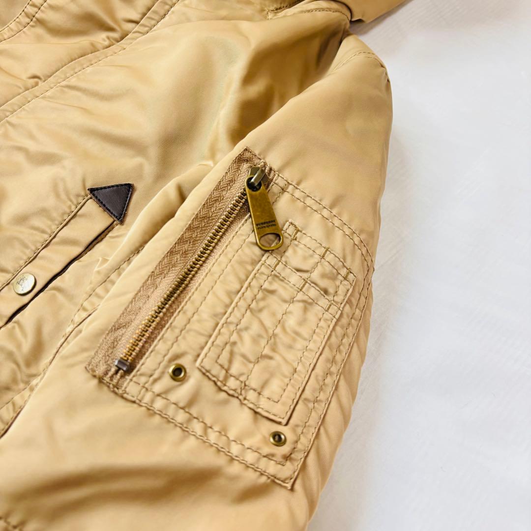 美品 BURBERRY BLUE LABEL モッズコート ノバチェック ロング