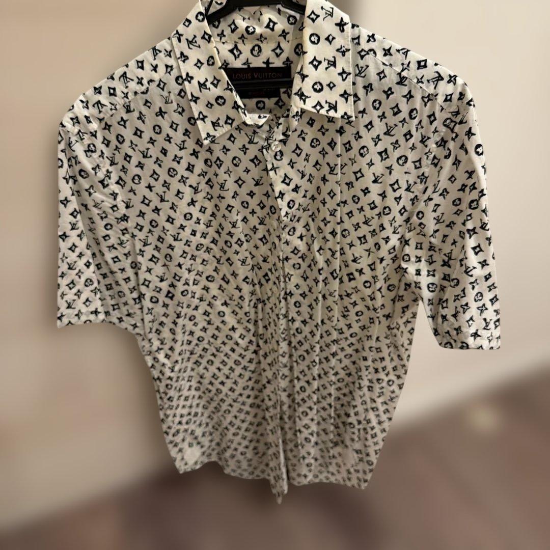Louis Vuitton 半袖シャツ ホワイト/ブラック