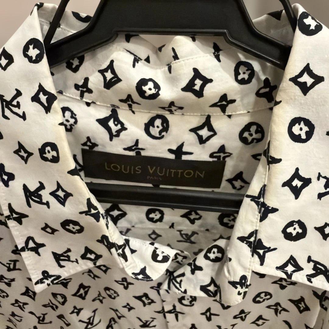 Louis Vuitton 半袖シャツ ホワイト/ブラック