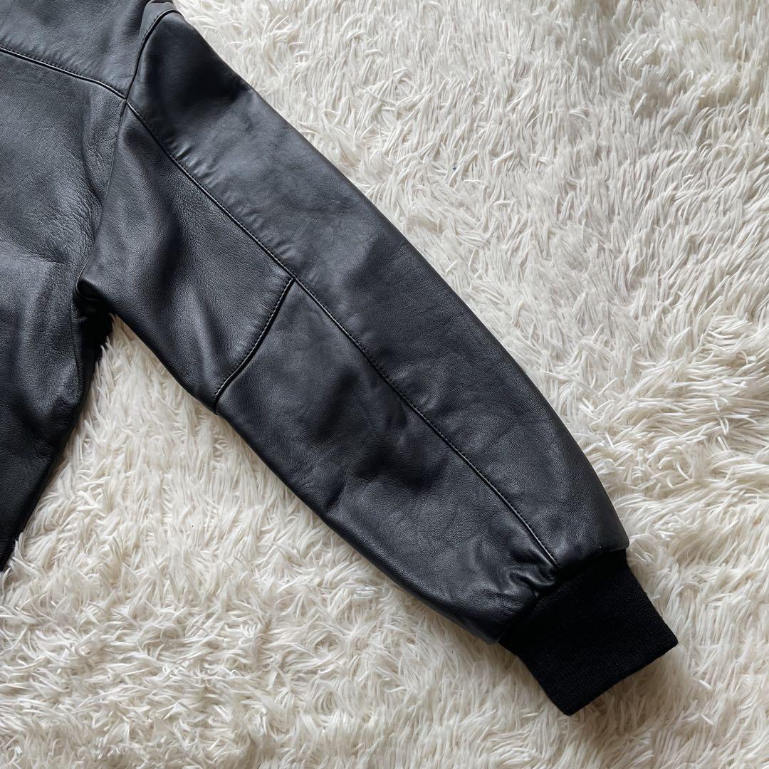 未使用✨ MR.OLIVE アンティーク ヘアーシープ レザー　A-2 L 黒