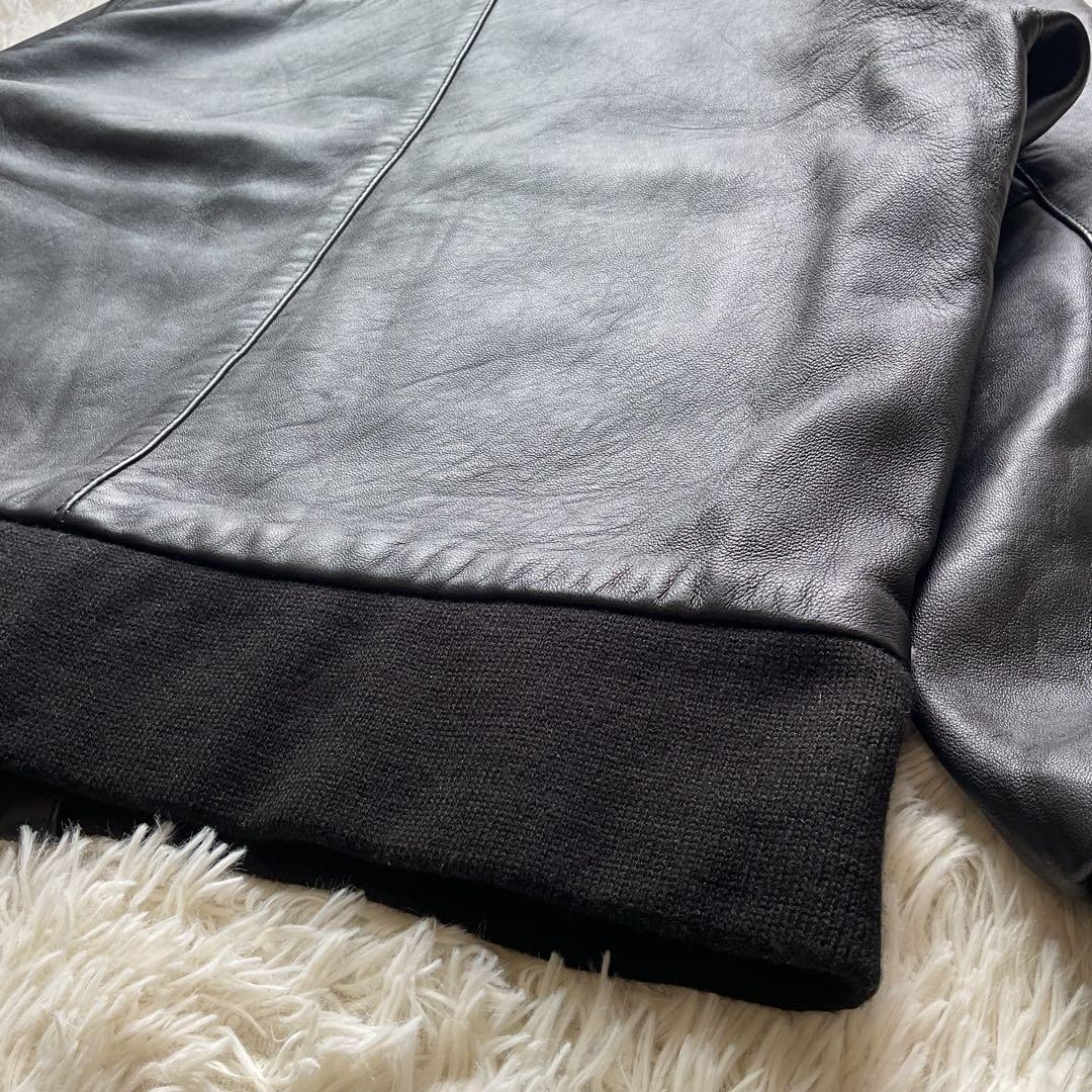 未使用✨ MR.OLIVE アンティーク ヘアーシープ レザー　A-2 L 黒