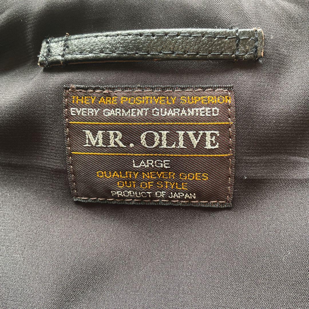 未使用✨ MR.OLIVE アンティーク ヘアーシープ レザー　A-2 L 黒
