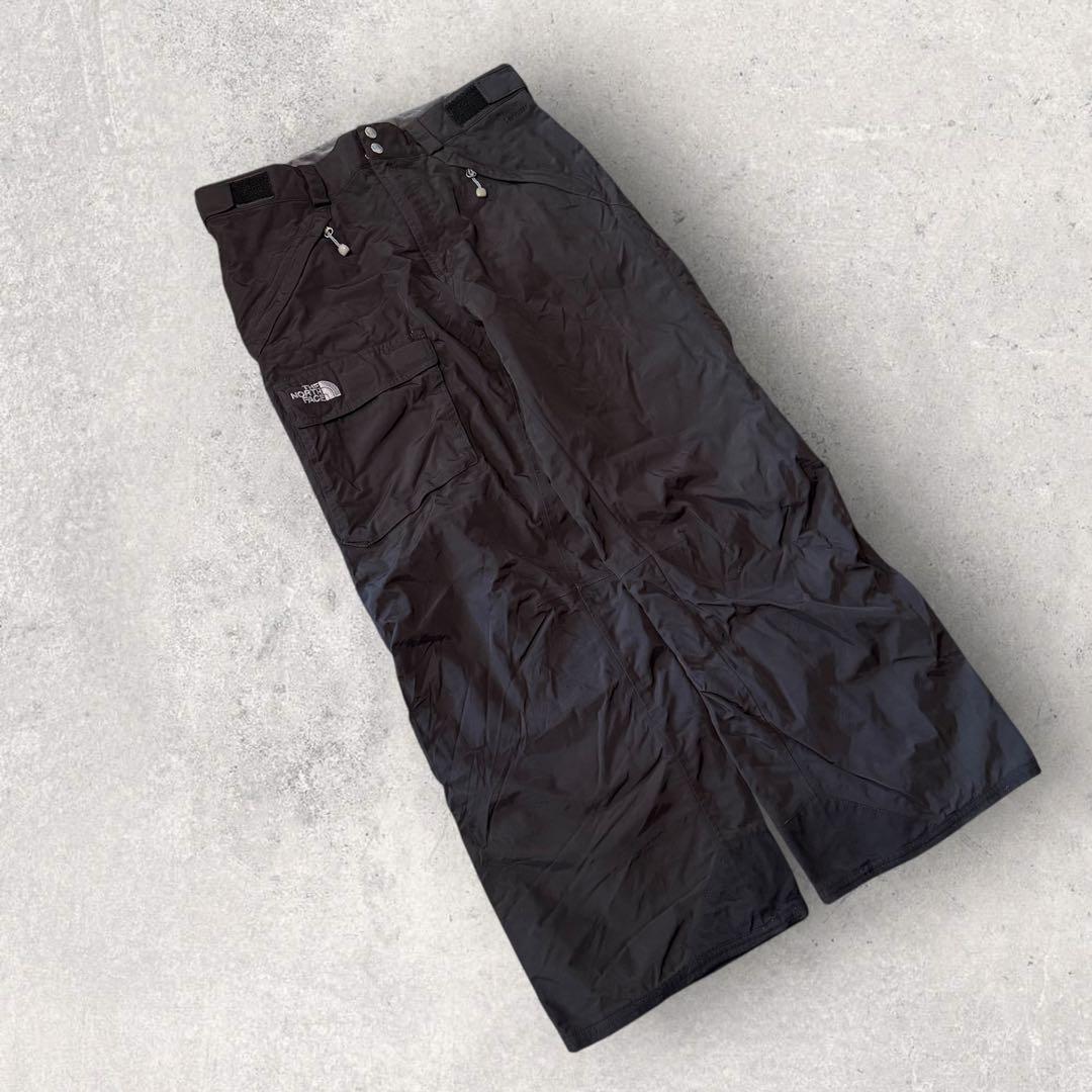 【ザ・ノースフェイス】スキー　スノボーパンツ　黒　M 刺繍ロゴ　ハイベント　k