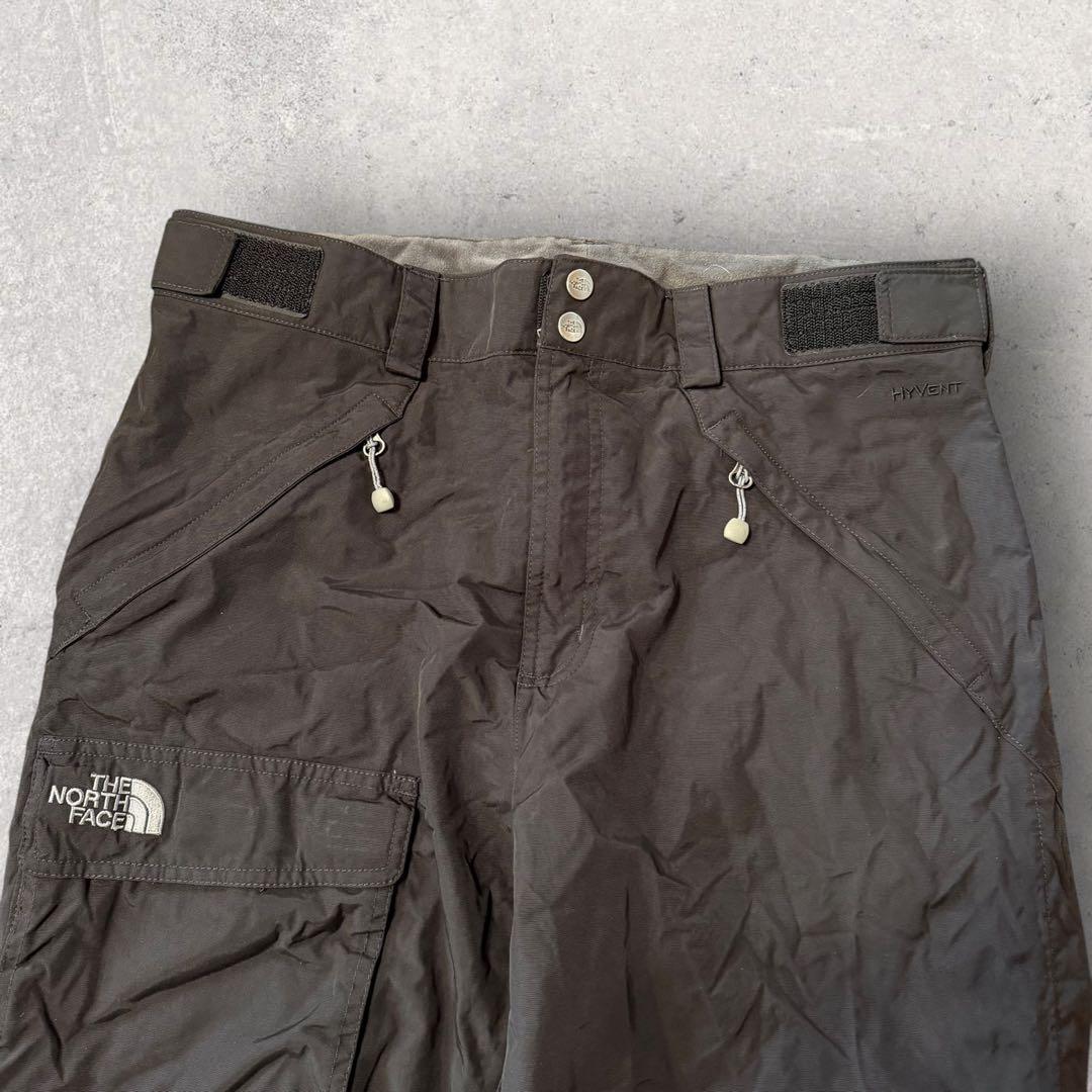 【ザ・ノースフェイス】スキー　スノボーパンツ　黒　M 刺繍ロゴ　ハイベント　k