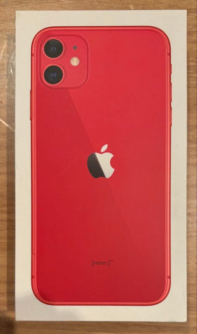 iPhone 11 レッド 64GB 箱と未使用コード有バッテリー68%