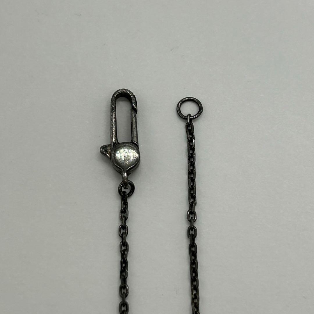 グッチ GUCCI カットアウトG クロス ネックレス ブラックコーティング