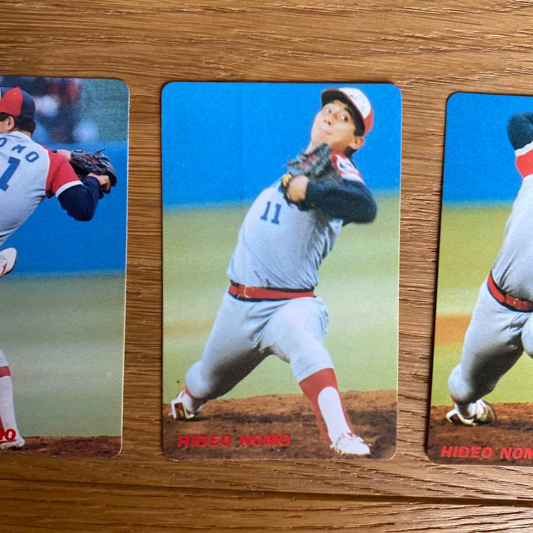 レア！　野茂英雄　8枚セット　カルビー　プロ野球チップス　カード　1991