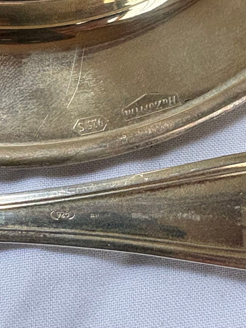 銀製コンディメントセット スプーン付き