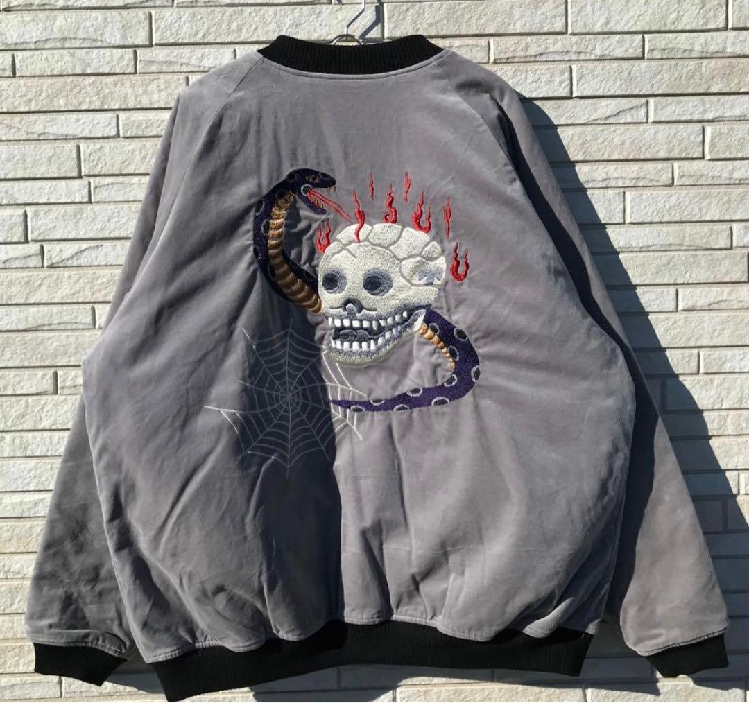 RADIALL スカル刺繍 スカジャン Lサイズ