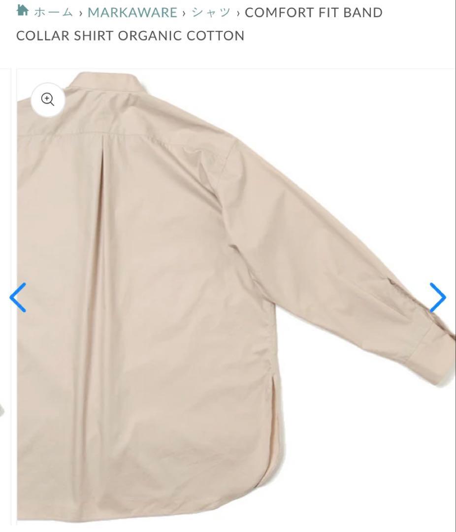MARKAWARE マーカウェア コットンバンドカラーシャツ 2