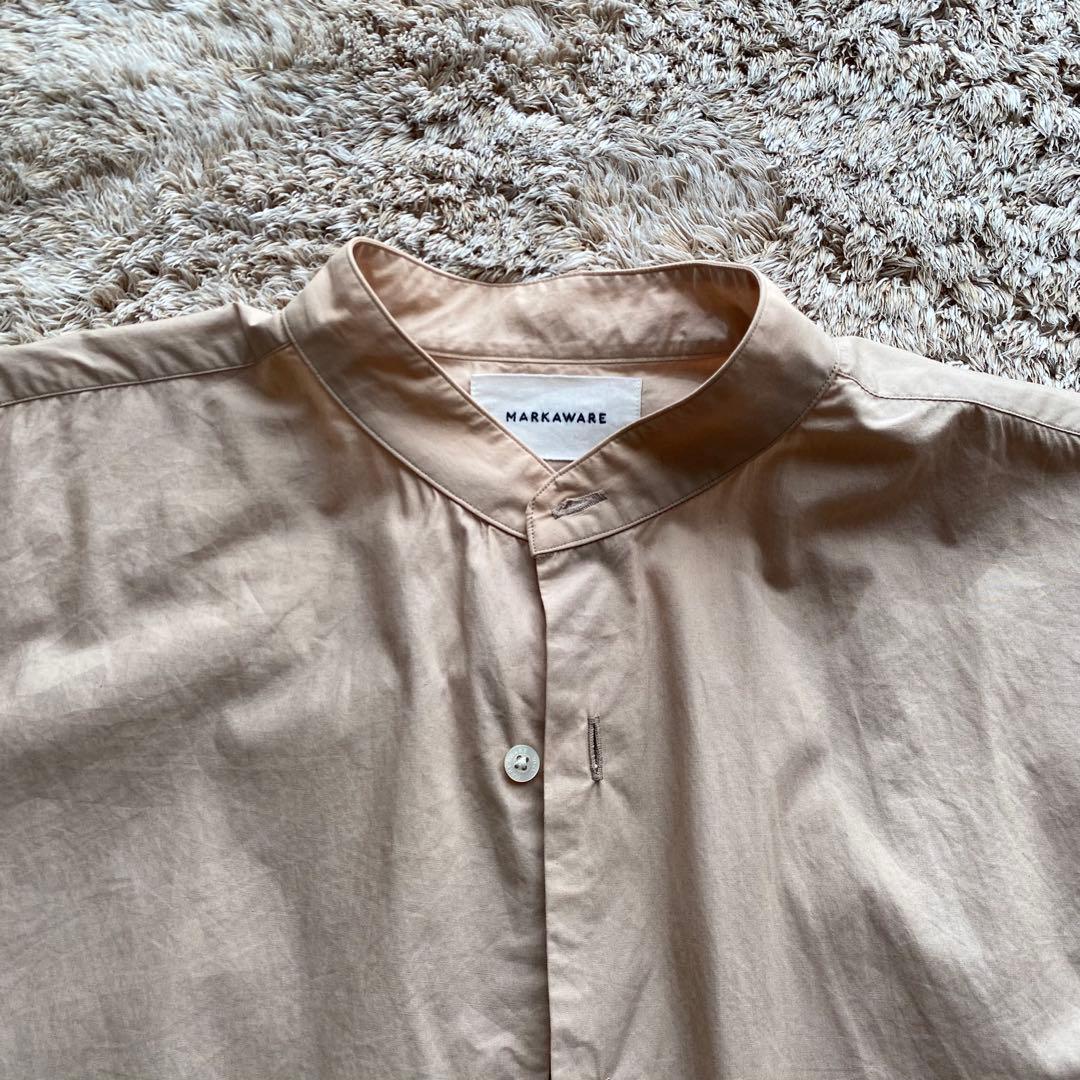 MARKAWARE マーカウェア コットンバンドカラーシャツ 2