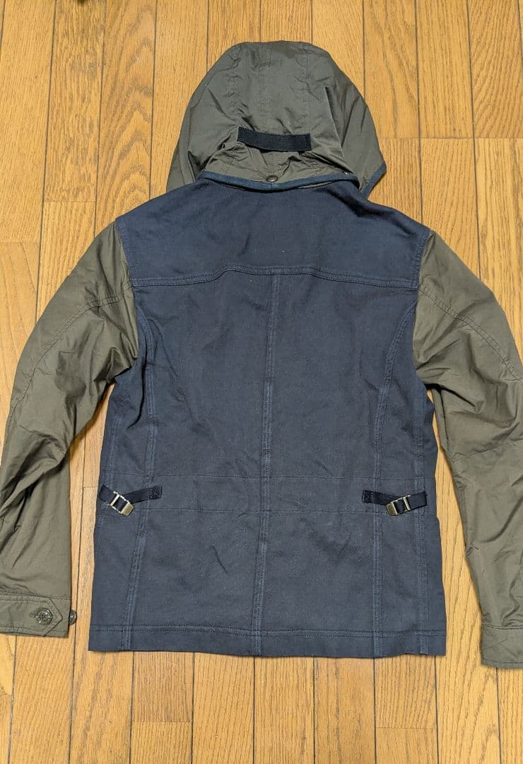 ガ*ボ様 美品　MONCLER フード付きジャケット ネイビー/カーキ　S
